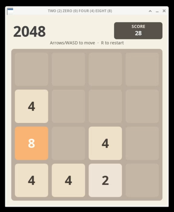 2048 game preview